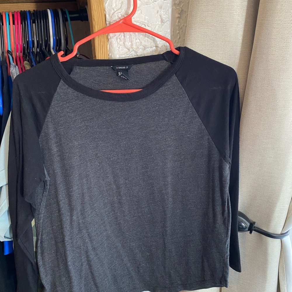 3/4 sleeve crop top